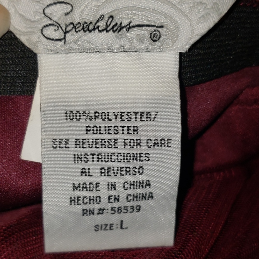 Strapless burgandy dress